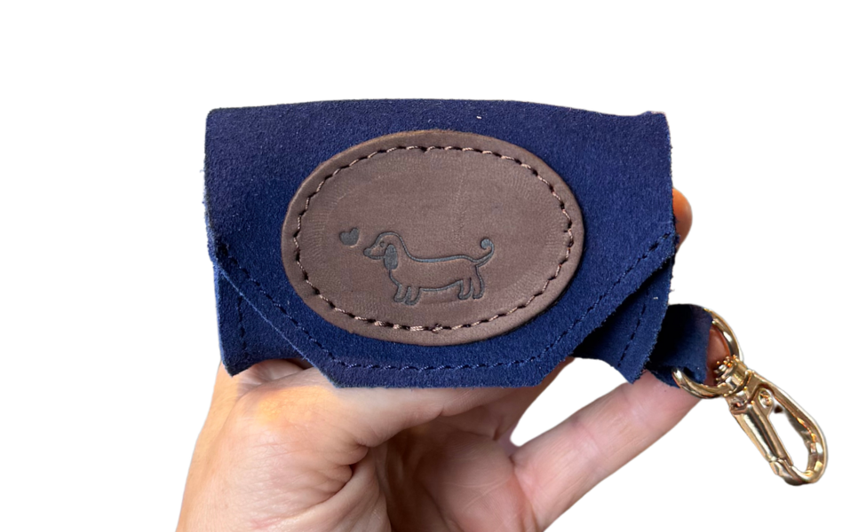Greta's Luxury Suede Poop Bag Dispenser