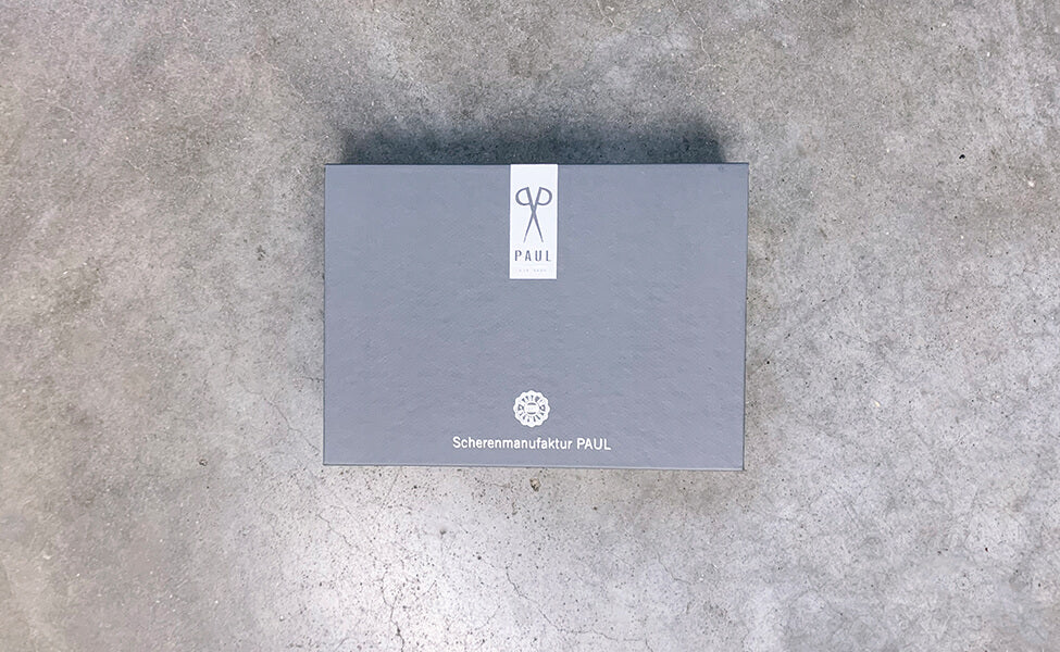 Premium-Geschenkbox in Größe S von der Scherenmanufaktur Paul