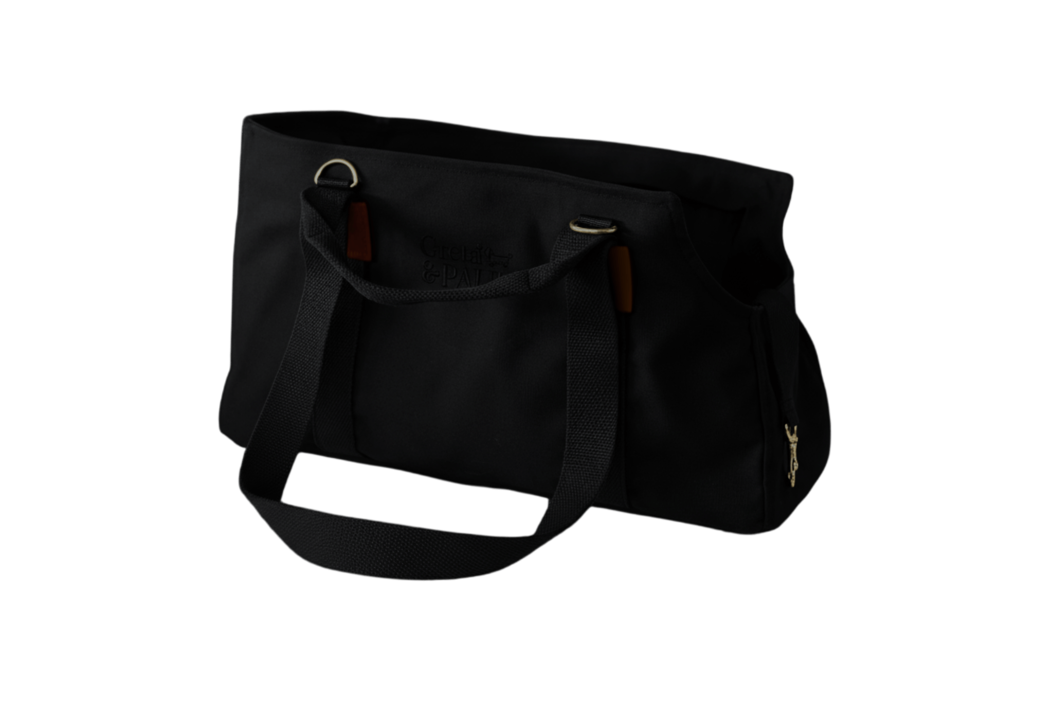 Greta & PAUL Hundetasche Premium in Schwarz ohne Netz, ohne Inlay