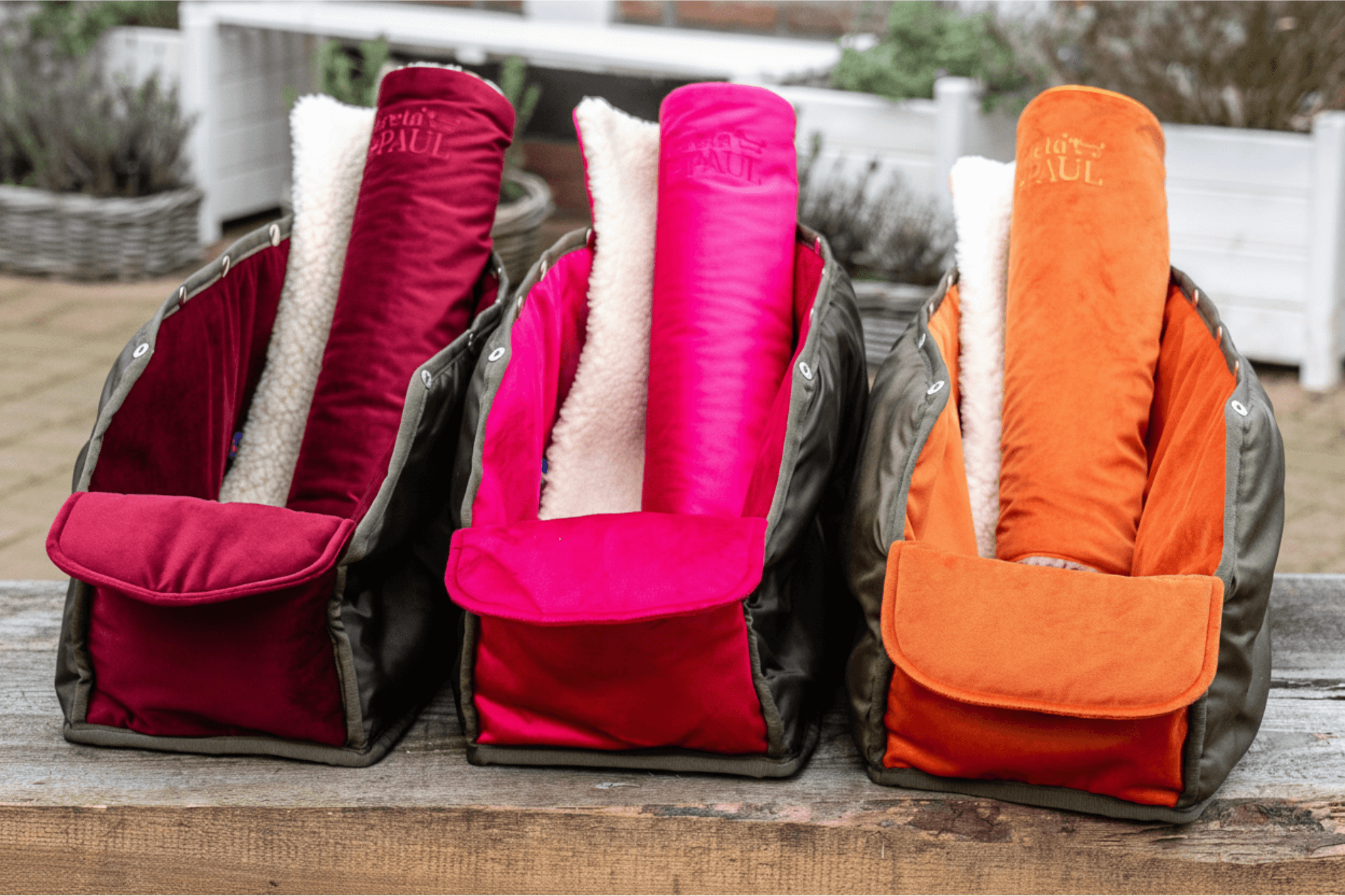 "Greta & PAUL" Samt-Inlay und Premium Hundedecke im Set