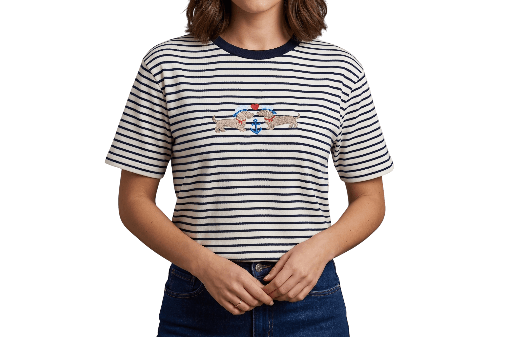 Gretas Dackel Streifen T-Shirt | Limited Freda & Greta