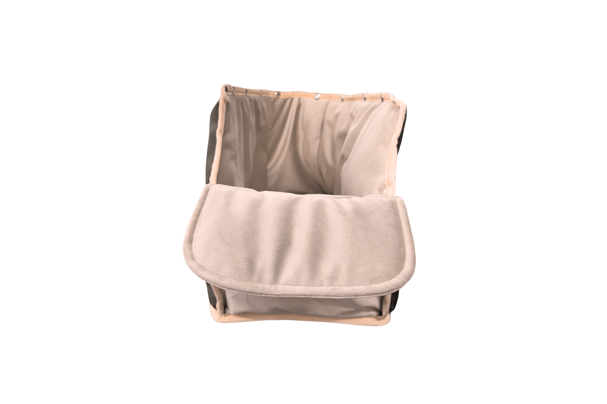 Inlay für Gretas Premium Hundetasche in Champagner-Beige und hellem Ripsband