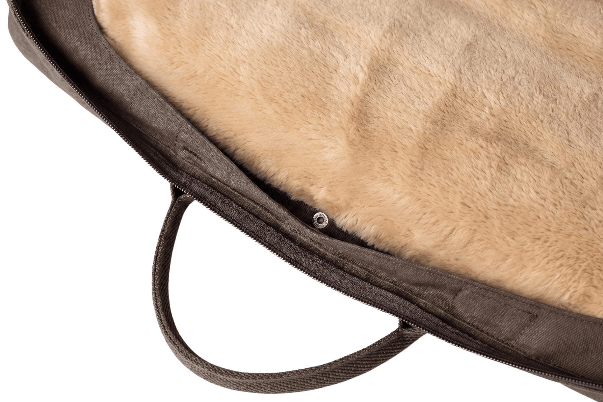 XL Hundeplatz 2Go in Beige-Gold mit Flausch-Inlay