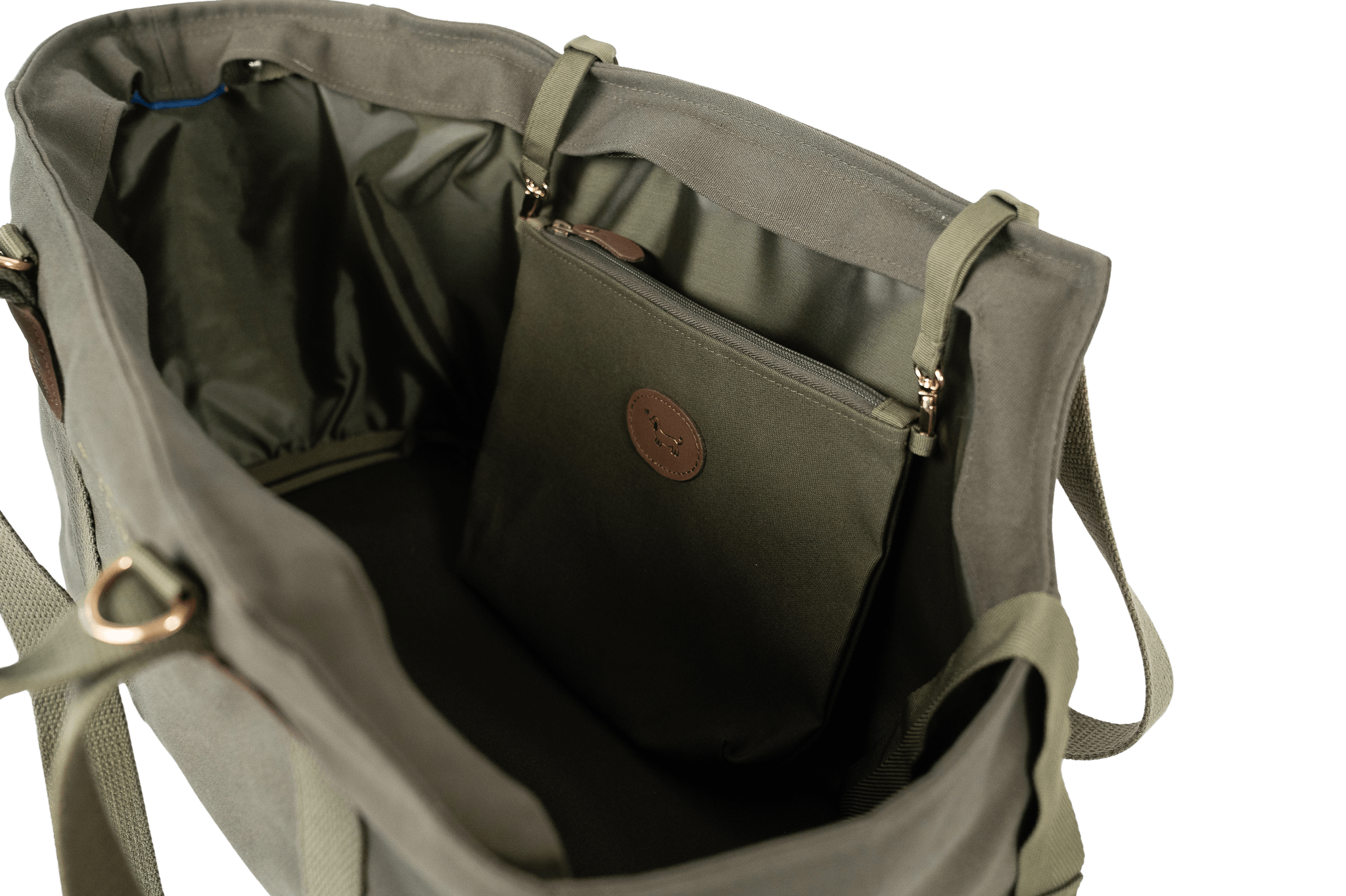 Gretas Secret Täschchen in Khaki im Anwendungsfall