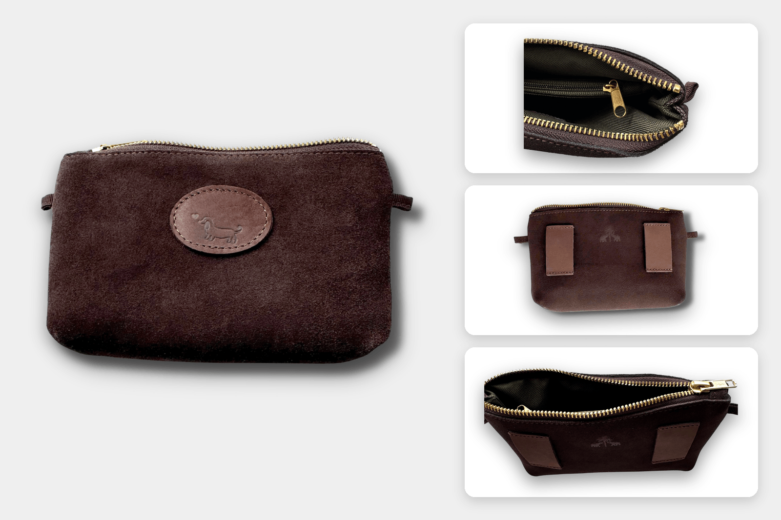 Gretas Belt Bag - Wildleder Gürteltasche & Clutch in einem